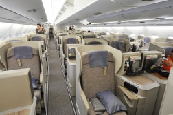 Business Class cabin onboard the 'ASIANA380'