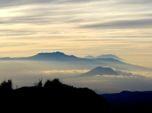 The view over Mount Panjankan, Java