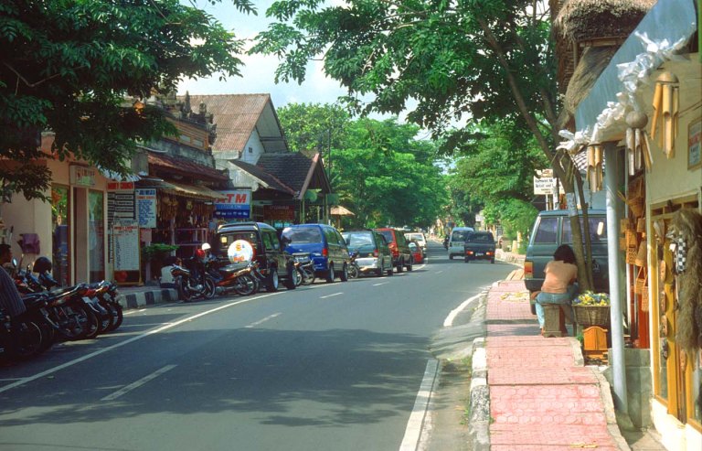A typical street in Ubud