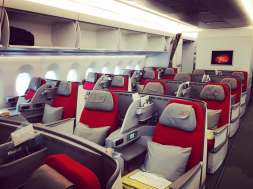 Business class seats within ET's biz cabin